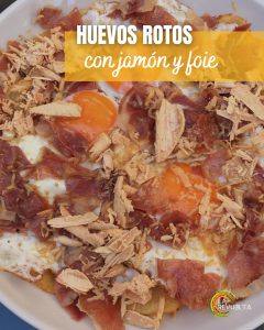 huevos rotos con jamon y foie zaragoza